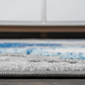 Cassis Ornate Ogee Trellis High-low Indoor/outdoor Area Rug